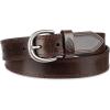 Dickies Women’s Casual Leather Jean Workwear Belt With Round Harness Buckle(Brown)