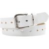 Dickies Women’s Fully Adjustable Perforated Casual Jean Workwear Belt With Roller Bar Buckle(White)