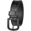 Dickies mens Genuine Leather Belt – Durable Casual Style, Regular & Big and Tall Sizes(Black)