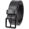 Dickies mens Genuine Leather Belt – Durable Casual Style, Regular & Big and Tall Sizes(Black Grommet)