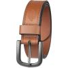 Dickies mens Genuine Leather Belt – Durable Casual Style, Regular & Big and Tall Sizes(Tan)