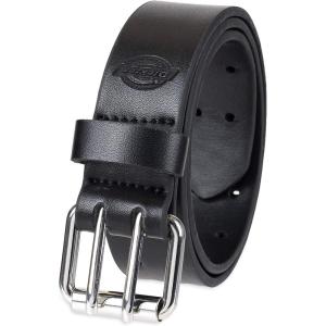 Dickies Boy’s Leather Double Prong Belt(Black)