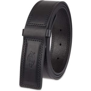 Dickies Men’s Dickies Unisex Leather Mechanic No-Scratch Work Belt – Buckleless, Snap-On Belt(Black)