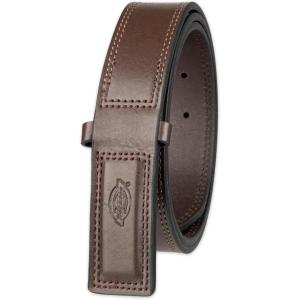 Dickies Men’s Dickies Unisex Leather Mechanic No-Scratch Work Belt – Buckleless, Snap-On Belt(Brown)