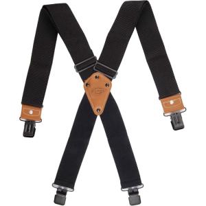 Dickies Men’s Industrial Strength Suspenders – Heavy-Duty Clip-On Support(Black)