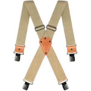 Dickies Men’s Industrial Strength Suspenders – Heavy-Duty Clip-On Support(Khaki)
