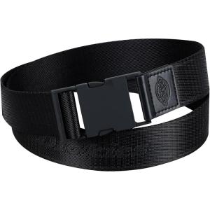 Dickies Women’s Adjustable Fit Fabric Web Streetwear Belt with Speed Clip Buckle(Black)