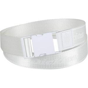 Dickies Women’s Adjustable Fit Fabric Web Streetwear Belt with Speed Clip Buckle(White)