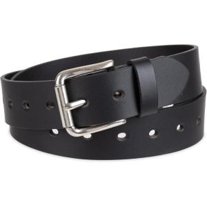 Dickies Women’s Fully Adjustable Perforated Casual Jean Workwear Belt With Roller Bar Buckle(Black)