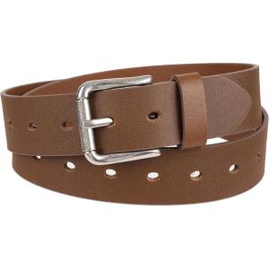 Dickies Women’s Fully Adjustable Perforated Casual Jean Workwear Belt With Roller Bar Buckle(Tan)