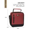 Dickies Basic Insulated Lunch Bag for Work, Thermal Reusable Office Lunch Box for Men, Women (Bloodstone)(Bloodstone)