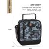 Dickies Basic Insulated Lunch Bag for Work, Thermal Reusable Office Lunch Box for Men, Women (Bloodstone)(Gray Camo)