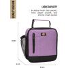 Dickies Basic Insulated Lunch Bag for Work, Thermal Reusable Office Lunch Box for Men, Women (Bloodstone)(Purple)