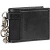 Dickies Men’s RFID Everyday Leather Bifold Chain Wallet Black(Black – Detachable Card Case)