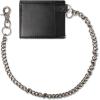 Dickies Men’s RFID Everyday Leather Bifold Chain Wallet Black(Black – Detachable Card Case)
