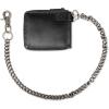 Dickies Men’s RFID Everyday Leather Bifold Chain Wallet Black(Black – Zip Around)