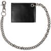Dickies Men’s RFID Everyday Leather Bifold Chain Wallet Black(Black)