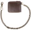 Dickies Men’s RFID Everyday Leather Bifold Chain Wallet Black(Brown – Zip Around)