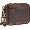 Dickies Men’s RFID Everyday Leather Bifold Chain Wallet Black(Brown – Zip Around)