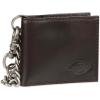 Dickies Men’s RFID Everyday Leather Bifold Chain Wallet Black(Brown)