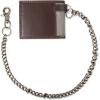 Dickies Men’s RFID Everyday Leather Bifold Chain Wallet Black(Brown Slimfold)