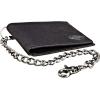 Dickies Men’s RFID Everyday Leather Bifold Chain Wallet Black(Pebbled Black)