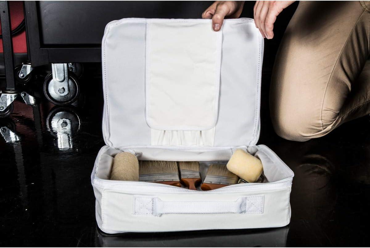 image:imageDickies 14Inch Painters Work Bag Stores Paint Trays Rollers and Brushes PunctureResistant Liner Durable White Canvas