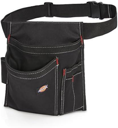 image:imageDickies 5Pocket Single Side Tool Belt PouchWork Apron Durable Canvas Construction Adjustable Belt for Custom FitBlack