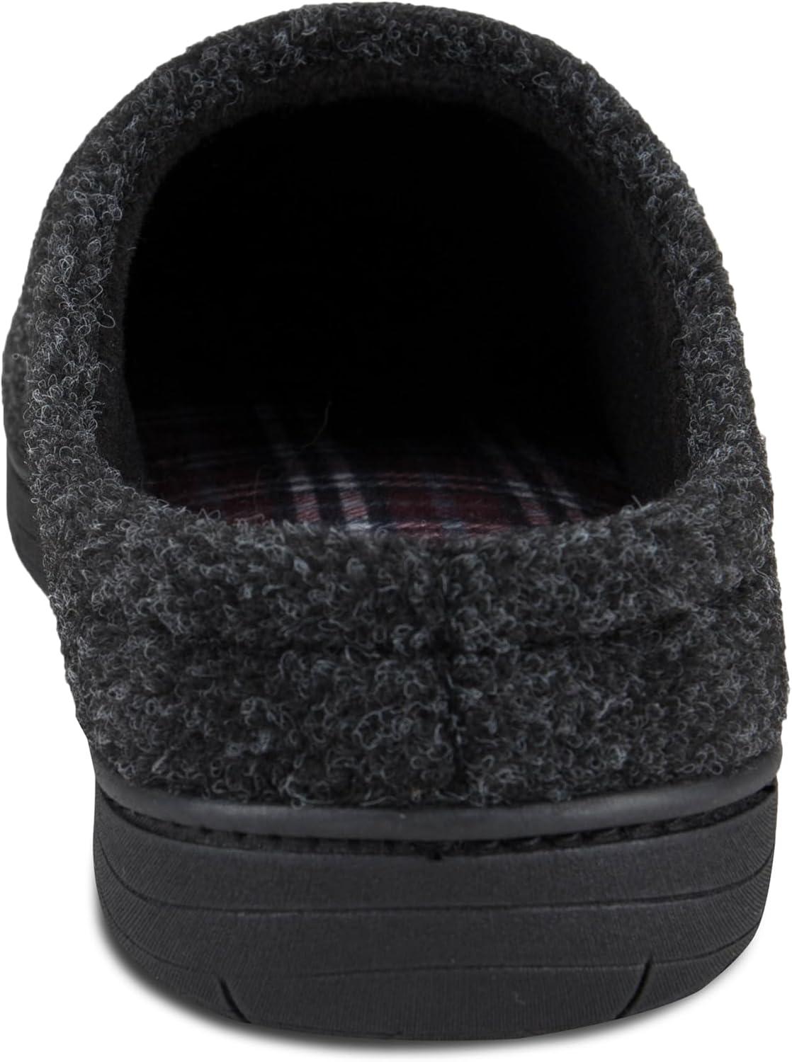 image:imageDickies Open and Closed Back Memory Foam Slippers With IndoorOutdoor SoleBlack Felt