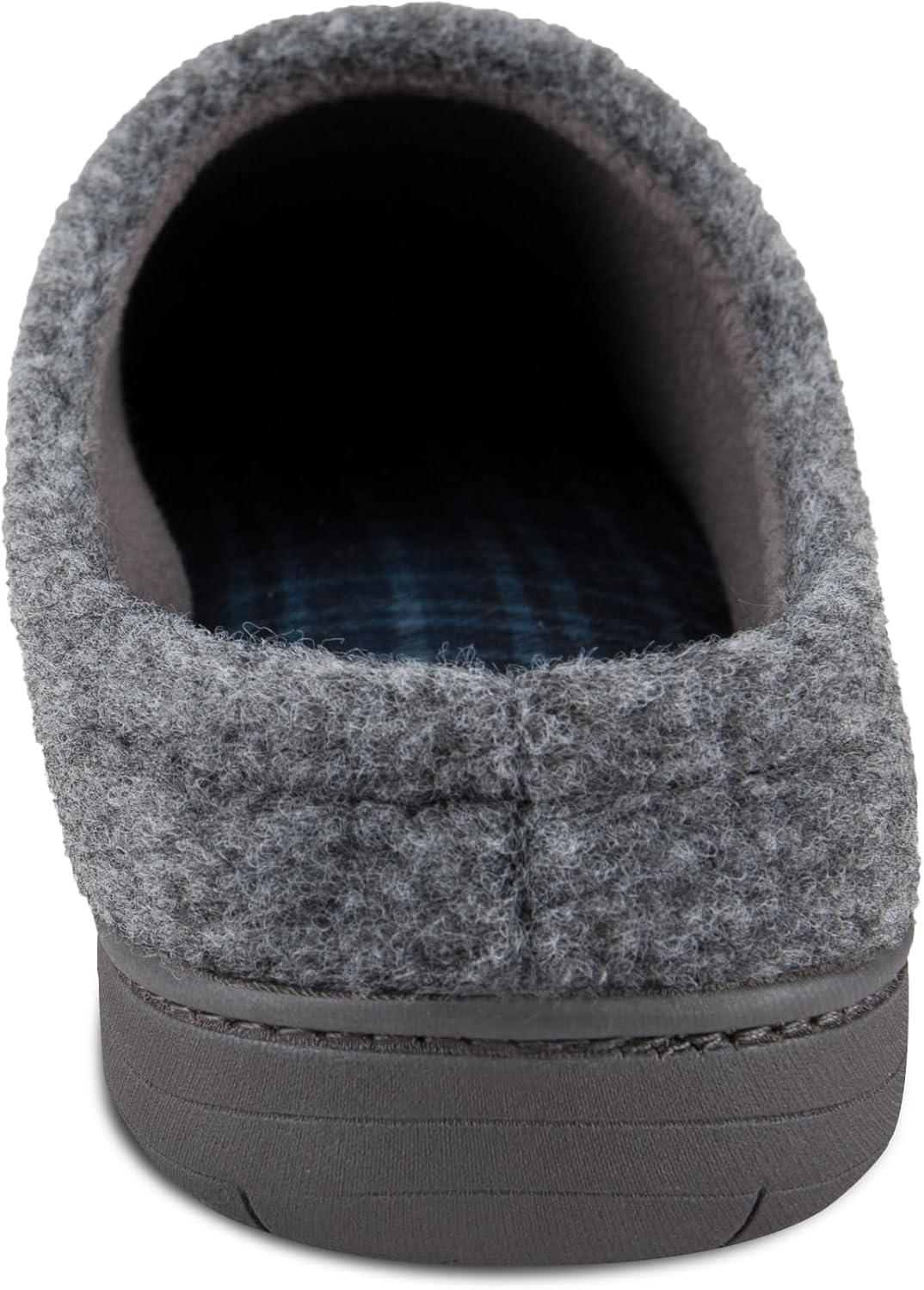 image:imageDickies Open and Closed Back Memory Foam Slippers With IndoorOutdoor SoleGrey Felt