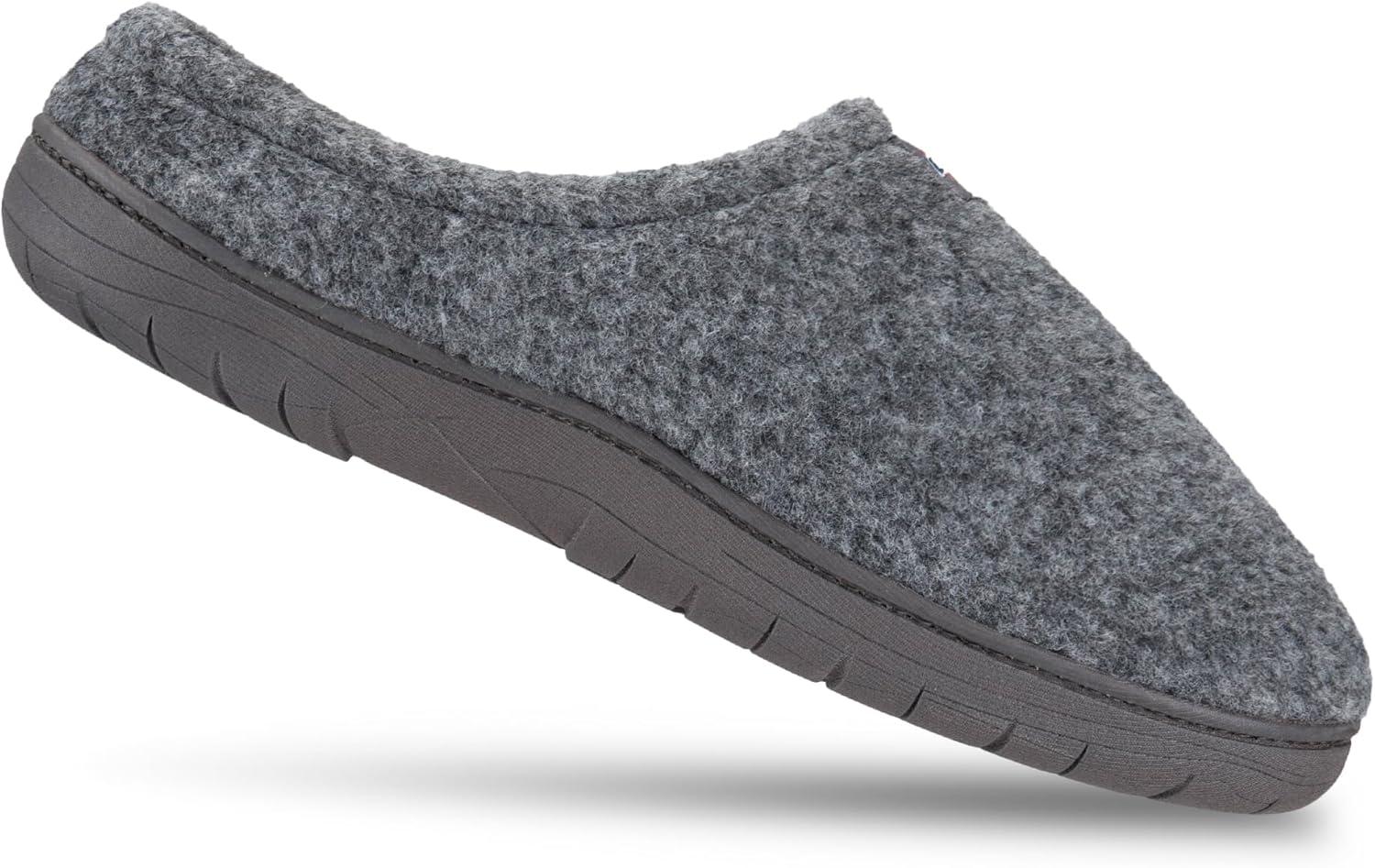 image:imageDickies Open and Closed Back Memory Foam Slippers With IndoorOutdoor SoleGrey Felt