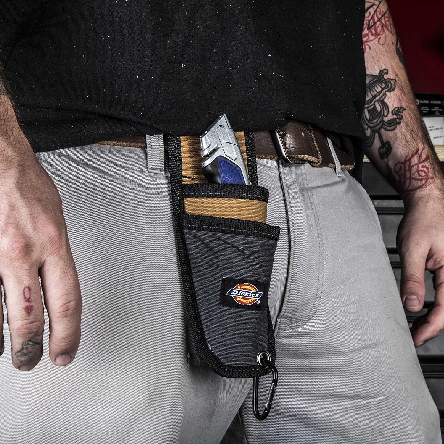 image:imageDickies Utility Knife Sheath for Belt Durable Canvas with PVC CutResistant Sheath Lining 2inch Belt Loop TanGreyGreyTan