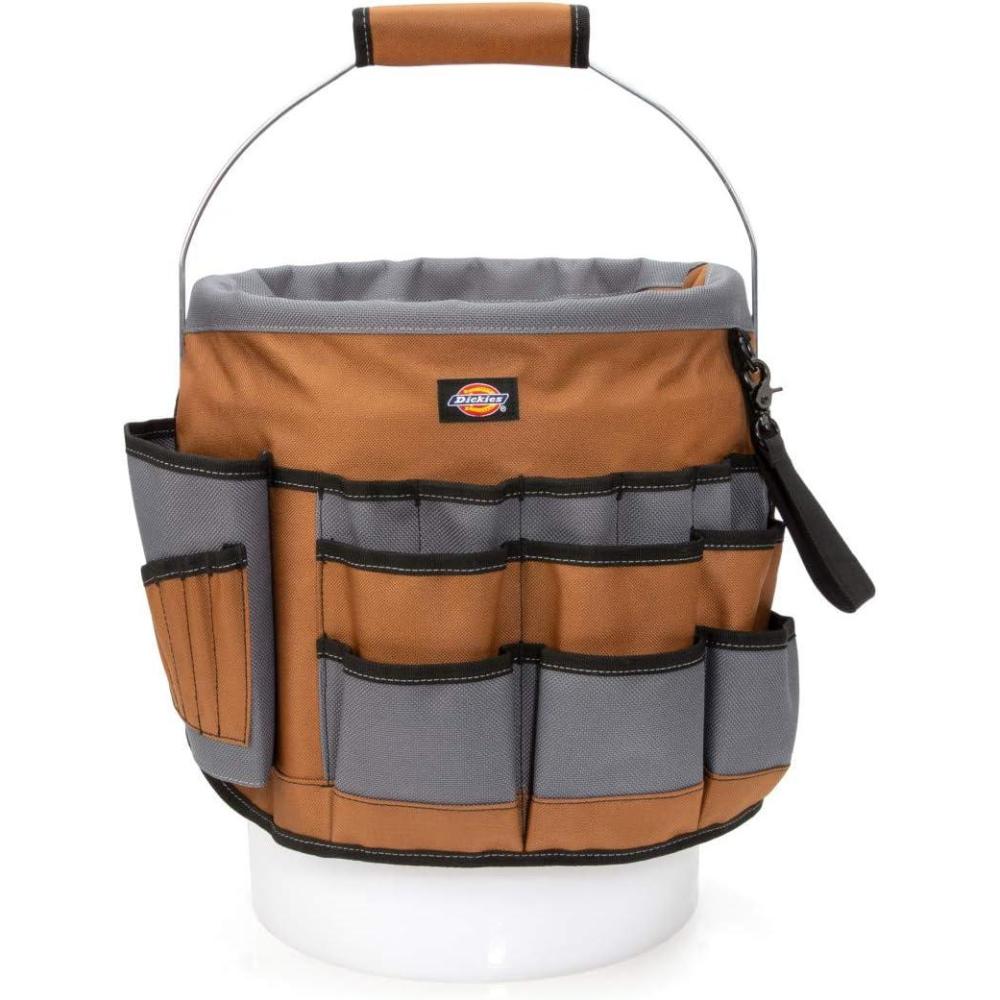 image:imageDickies 35Pocket 5Gallon Bucket Organizer With Drill Holster Padded Handle and Tape Tether for Contractors and Painters