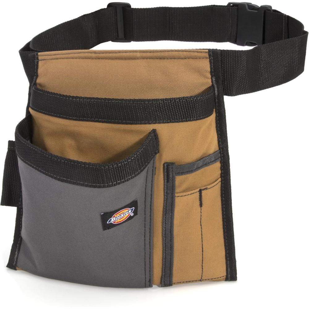 image:imageDickies 5Pocket Single Side Tool Belt PouchWork Apron Durable Canvas Construction Adjustable Belt for Custom FitTan