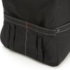 Dickies 16-Inch Durable Canvas Work Bag for Painters, Carpenters, and Builders, Heavy-Duty Zipper, Reinforced Handles, Exterior Pockets, White(Black)