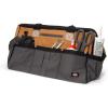 Dickies 20-Inch Durable Canvas Work Bag for Painters, Carpenters, and Builders, Heavy-Duty Zipper, Reinforced Handles, Exterior Pockets, Shoulder Strap, Tan/Grey(Tan)