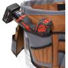 Dickies 35-Pocket 5-Gallon Bucket Organizer With Drill Holster, Padded Handle, and Tape Tether, for Contractors and Painters