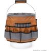 Dickies 35-Pocket 5-Gallon Bucket Organizer With Drill Holster, Padded Handle, and Tape Tether, for Contractors and Painters