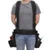 Dickies 4-Piece Carpenter’s Rig, Padded Tool Belt Suspenders, Cooling Mesh, Leather Tool Belt, Steel Buckle, Grey/Tan, 3.8 lb.(Black)