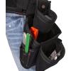 Dickies 4-Piece Carpenter’s Rig, Padded Tool Belt Suspenders, Cooling Mesh, Leather Tool Belt, Steel Buckle, Grey/Tan, 3.8 lb.(Black)