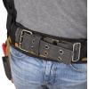 Dickies 4-Piece Carpenter’s Rig, Padded Tool Belt Suspenders, Cooling Mesh, Leather Tool Belt, Steel Buckle, Grey/Tan, 3.8 lb.(Grey/Tan)