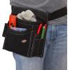 Dickies 5-Pocket Single Side Tool Belt Pouch/Work Apron, Durable Canvas Construction, Adjustable Belt for Custom Fit(Black)