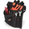 Dickies 5-Pocket Single Side Tool Belt Pouch/Work Apron, Durable Canvas Construction, Adjustable Belt for Custom Fit(Black)