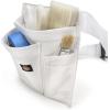 Dickies 5-Pocket Single Side Tool Belt Pouch/Work Apron, Durable Canvas Construction, Adjustable Belt for Custom Fit(White)