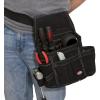 Dickies 8-Pocket Padded Tool Belt/Utility Pouch for Painters, Carpenters, and Builders, Adjustable 3-Inch Belt, Durable Canvas Construction, White(Black)