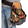 Dickies 8-Pocket Padded Tool Belt/Utility Pouch for Painters, Carpenters, and Builders, Adjustable 3-Inch Belt, Durable Canvas Construction, White(Tan)