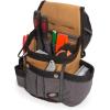 Dickies 8-Pocket Padded Tool Belt/Utility Pouch for Painters, Carpenters, and Builders, Adjustable 3-Inch Belt, Durable Canvas Construction, White(Tan)