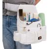 Dickies 8-Pocket Padded Tool Belt/Utility Pouch for Painters, Carpenters, and Builders, Adjustable 3-Inch Belt, Durable Canvas Construction, White(White)