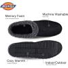 Dickies Open and Closed Back Memory Foam Slippers With Indoor/Outdoor Sole(Black)