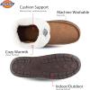 Dickies Open and Closed Back Memory Foam Slippers With Indoor/Outdoor Sole(Brown Corduroy)